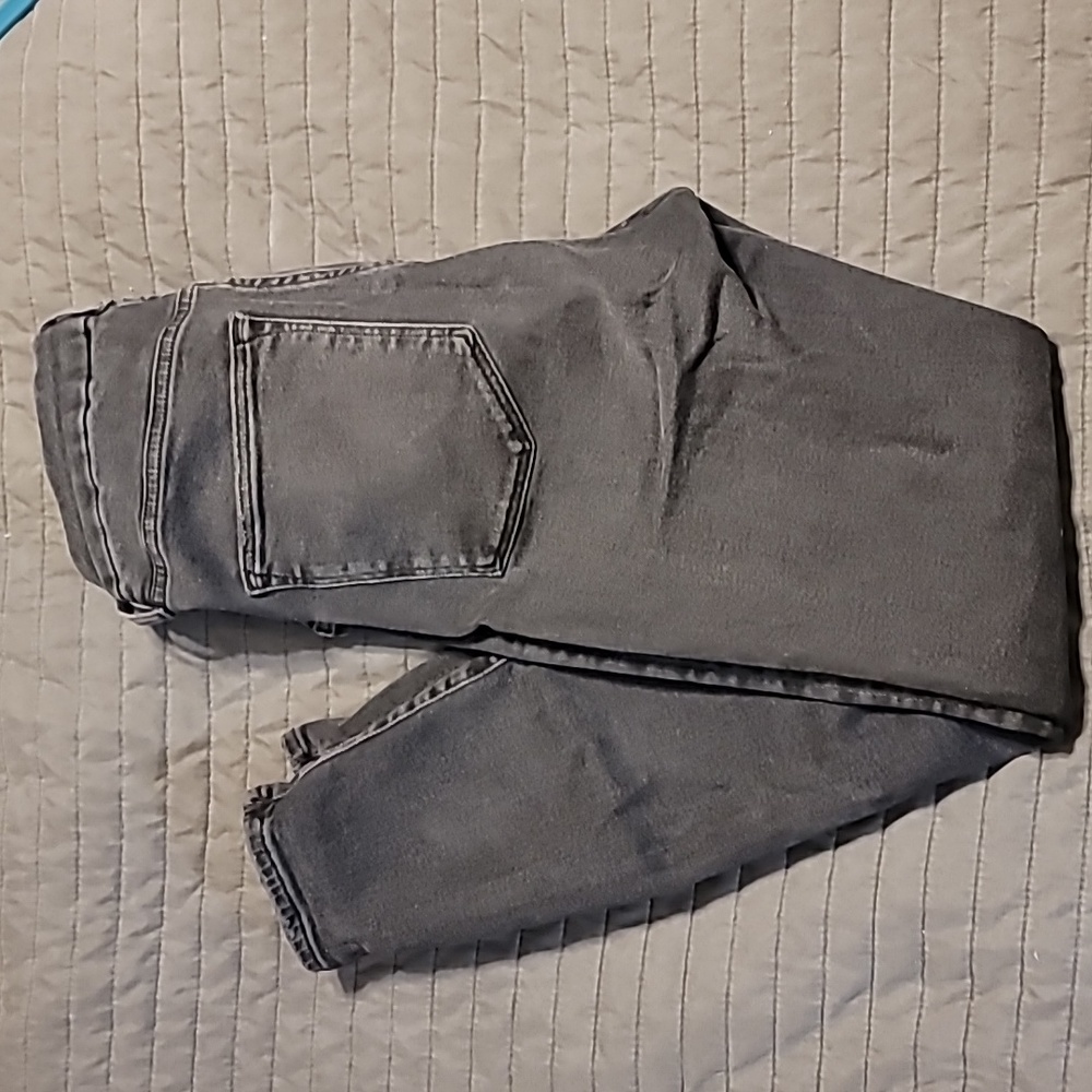 H&M black ripped jeans, super skinny high waist, Size 10 - Picture 6 of 8